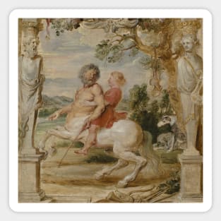 Achilles Educated by the Centaur Chiron by Peter Paul Rubens Magnet